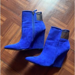 Royal Blue Booties